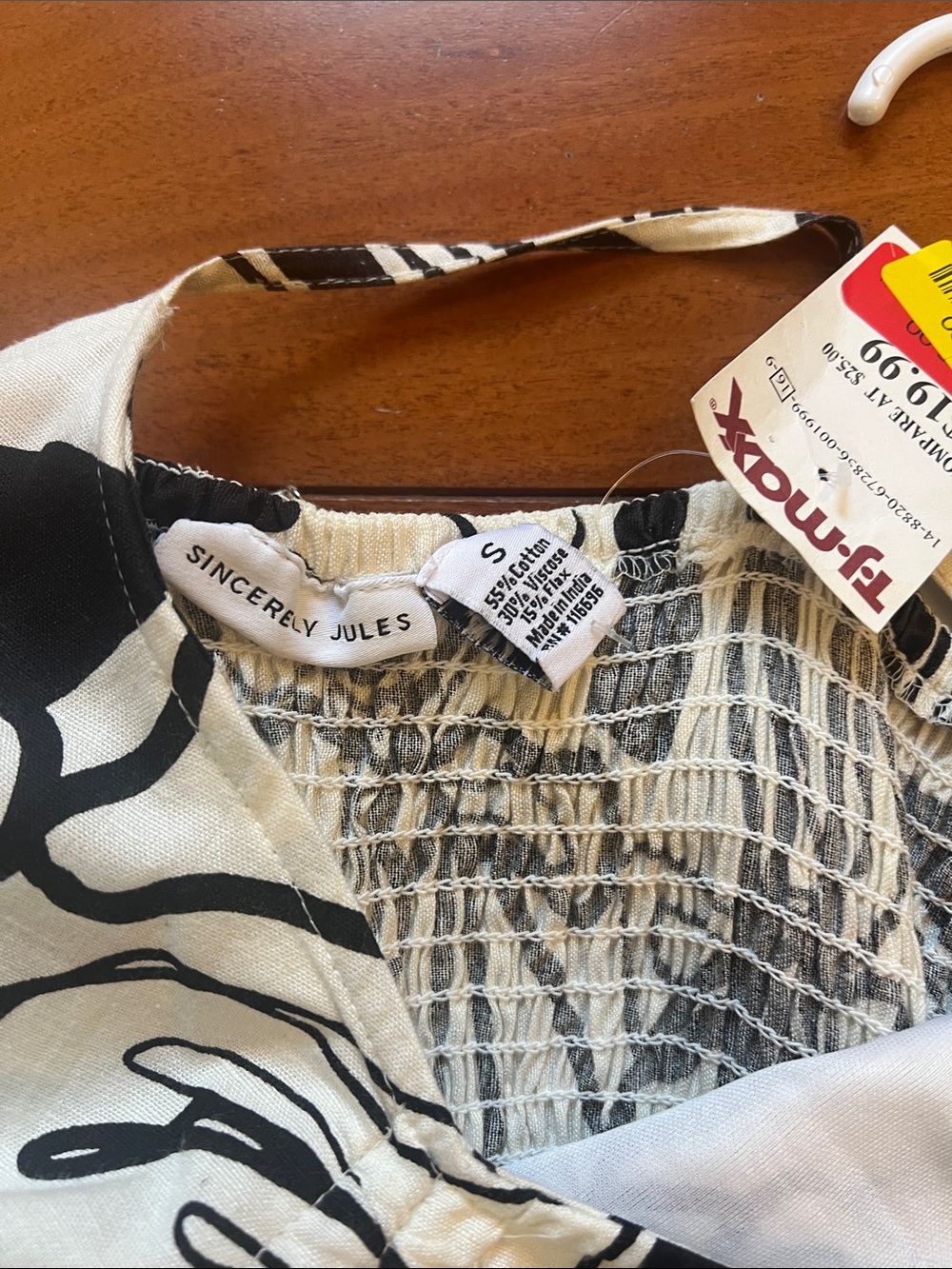 Sincerely Jules Black & White Floral Maxi Dress nwt - Picture 4 of 4